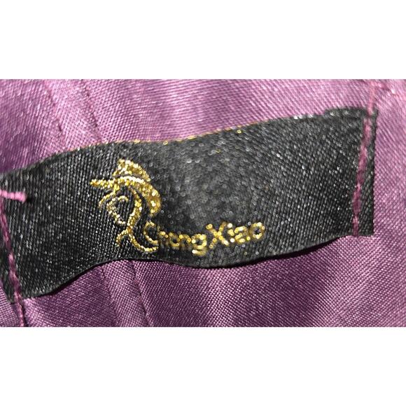 Chong Xiao Purple Tulle Dress Medium? Sparkly Fit And Flare Skater NWT Party - Picture 12 of 16